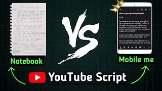 YouTube Video Script: | What is the right way to write a script?