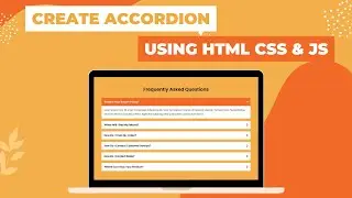 How to create an Accordion using CSS & Javascript