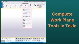 Complete Work Plane Tools | Tekla Structures | BIMINDC | Tamil