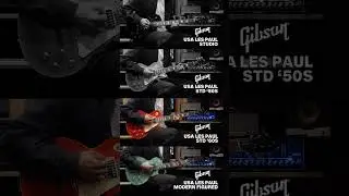 『Gibson USA Les Paul』 Studio vs STD '50s vs STD '60s vs Modern Figured | Clean, Crunch Sound Demo