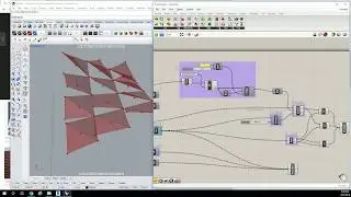 45 - Adding Attractor Point to Folding Facade Panels in Rhino Grasshopper