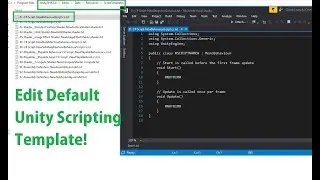 Edit Unity Default Scripting Template in Unity3d 2020 | Customise built-in c# script template unity