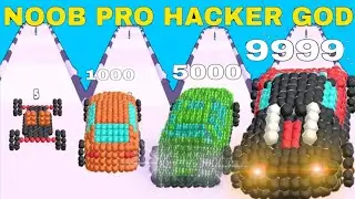 NOOB VS PRO VS HACKER VS GOD  in Marble Cars |Update