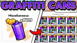 The BEST METHOD To Get GRAFFITI CANS Is BROKEN In PET SIMULATOR 99!