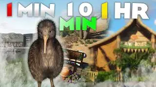 🥝 1 Minute | 10 Minute | 1 Hour - Planet Zoo Habitat Challenge!