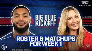 Roster and Matchups for Week 1 vs. Vikings | Big Blue Kickoff Live | New York Giants