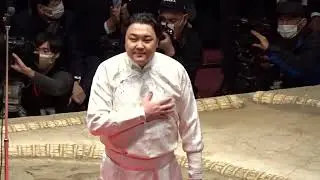 『GACKT & Ariunbaatar Ganbaartar sang national anthem』HAKUHO retirement ceremony【SUMO TIME】2023/1/28