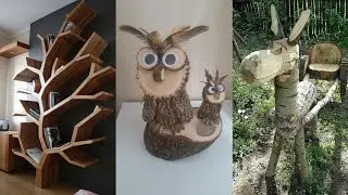 TOP 50 NEW ATTRACTIVE AMAZING CREATIVE WOOD WORKING IDEAS WOODEN DECORATIONS IDEAS DIY PROJECTS