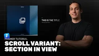 Scroll Variant Tutorial in Framer: Section in View