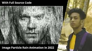 Image Particle Rain Animation with html css and js in 2022 +full source code by jishaansinghal