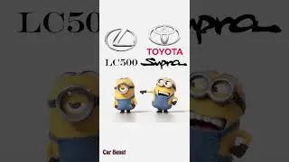 Supra vs Lexus LC500 minion style funny 