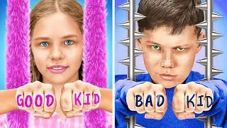 Good Kid VS Bad Kid! Funny Situations & Cool Pranks