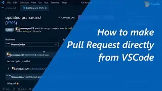 How to make Pull Request directly from vscode | Pull changes