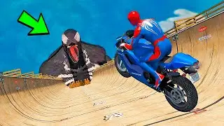 HOMEM ARANHA BROTHERS com CARROS e MOTOS vs VENOM GIGANTE / GTA V Mods