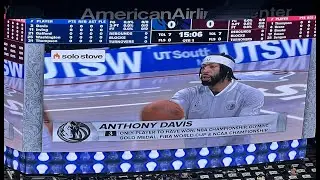 Big ovation for Anthony Davis during intro of starters before todays debut game vs Rockets at AA cen