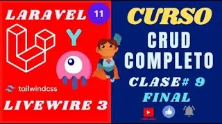 CLASE # 9- Final - CRUD COMPLETO CON #livewire 3 y #laravel 11 | Filtrar curso, uso de wire:keydown