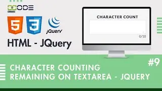 jQuery Simple Textarea Character Counter | jQuery Character Count