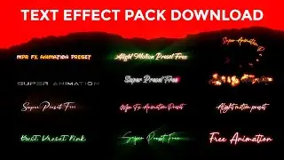 Top 15+ Alight Motion Text Animation Presets link || Text Animation Presets For Alight Motion