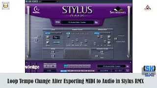 Loop Tempo Change After Exporting MIDI to Audio in Stylus RMX