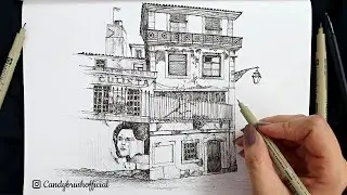 Pen & Ink Urban Sketching Series | Drawing A Portuguese Building