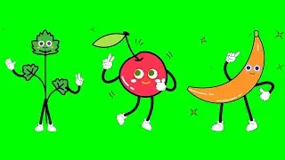 cartoon green screen food characters | food characters with green screen | green screen video