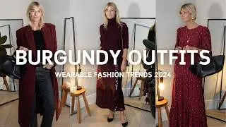 WEARABLE FALL FASHION TRENDS | How to wear burgundy this Autumn