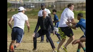 Prince William plays rugby on South Africa climate prize visit | AFP