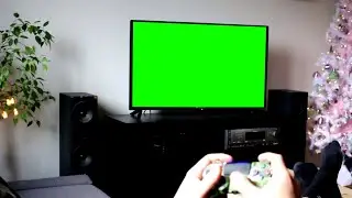 Playing playstation on green screen tv