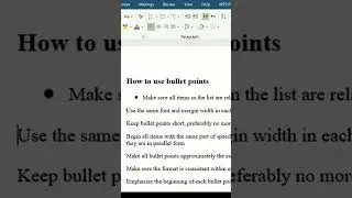 HOW TO ADD BULLETS | USE FULL TRICK |MSOFFICE PRO #officeskills #viral #foryou #shorts #viralvideo