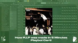 How Pi'erre Bourne Made R.I.P. in 5 minutes - Playboi Carti (FL Studio Remake)