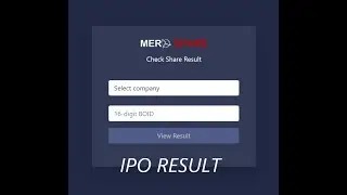 Check IPO Result||2021