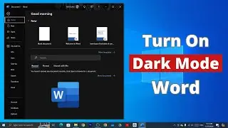 How to Turn On Dark Mode on Microsoft Word