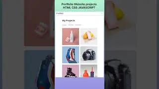 Portfolio Website projects in HTML, CSS,JS 2024 | React js portfolio project #html #css