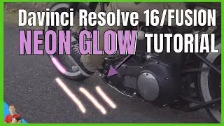 Davinci Resolve 16 How to make a Neon Glow FX in FUSION