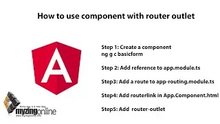 Angular 7 Lesson 6 - How to use component with router outlet