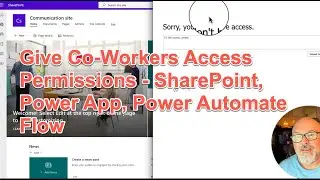 Walk through - Permissions - SharePoint, Power App, Power Automate Flow