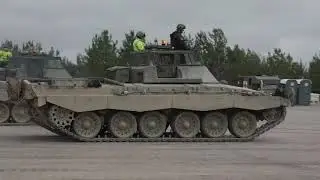 Кадры тренировок экипажей ВСУ на танках Challenger 2 в Великобритании