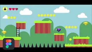 figma tutorial: How to create 2D platformer game UI tutorial (Arttutor)