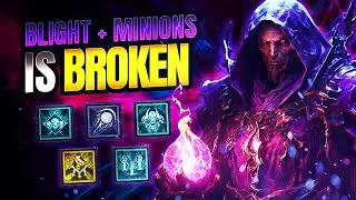 The NEW BEST Necromancer Levelling Build | Blight + Minions Is BROKEN (Lvl 1-50) | Diablo 4 Season 4