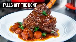 Lamb Shank Red Wine Recipe in Delicious Rosemary Marinade #Ad