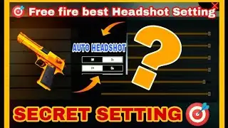 Free Fire Best Headshot Setting tips and tricks 👽 Garena Free Fire Gameplay 🎯 FF DEMON BOSS 💪