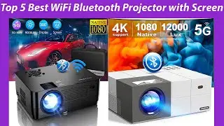 Top 5 Best 5G WiFi Bluetooth Projector with Screen|Portable Home Theater & Outdoor Movie Projector,