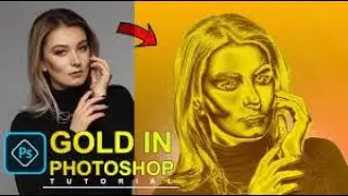 The Professional Golden Shine Effect in Photoshop : Gold Portrait Effect Photoshop Tutorial