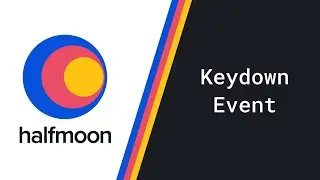 Responsive Website with Halfmoon Framework | Part - 5 | Keydown Event