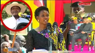 Min Phiona Nyamutoro Showers Kenzo (Husband) With Praises Before Museveni For Always Supporting Her