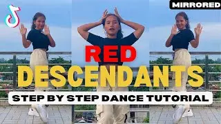 RED - DESCENDANTS 4 DANCE TUTORIAL STEP BY STEP (Beginner Friendly)