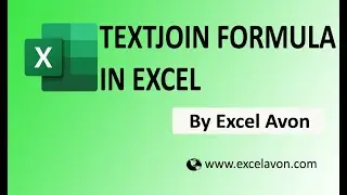 How to use TEXTJOIN Formula in Excel