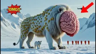 Brave White Lion Cub Seeks Out a Rescue Team To Save Its Mother,Who is Covered in Parasitic Tumors.