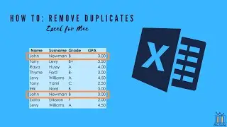 How to Remove Duplicates in Excel