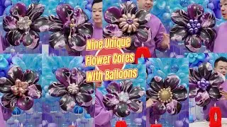 Crafting Nine Unique Flower Cores with Balloons: Learn Basic Techniques | MeyiaArtBalloon.party